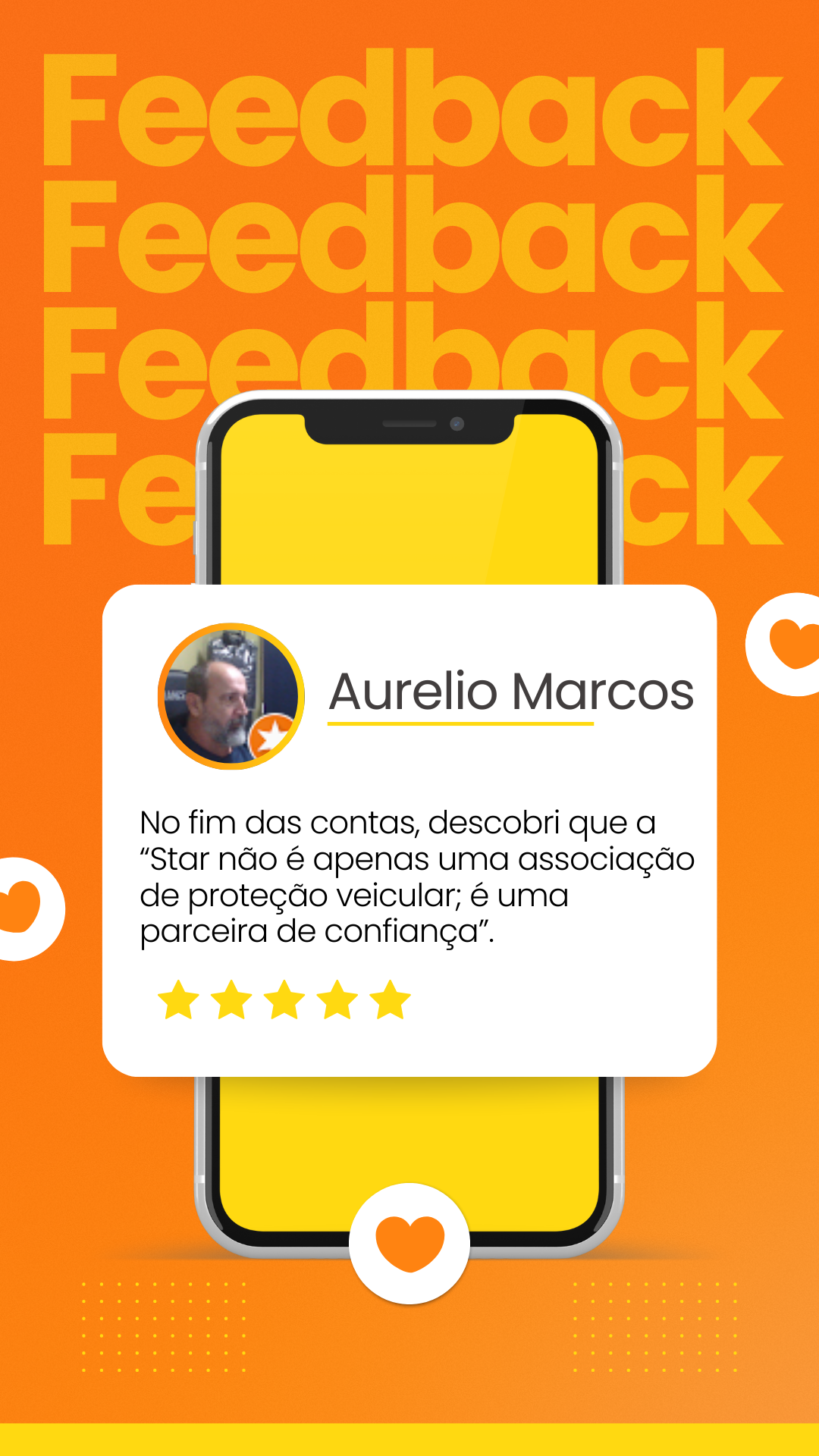 Instagram Story Feedback Moderno Laranja e Branco(1)