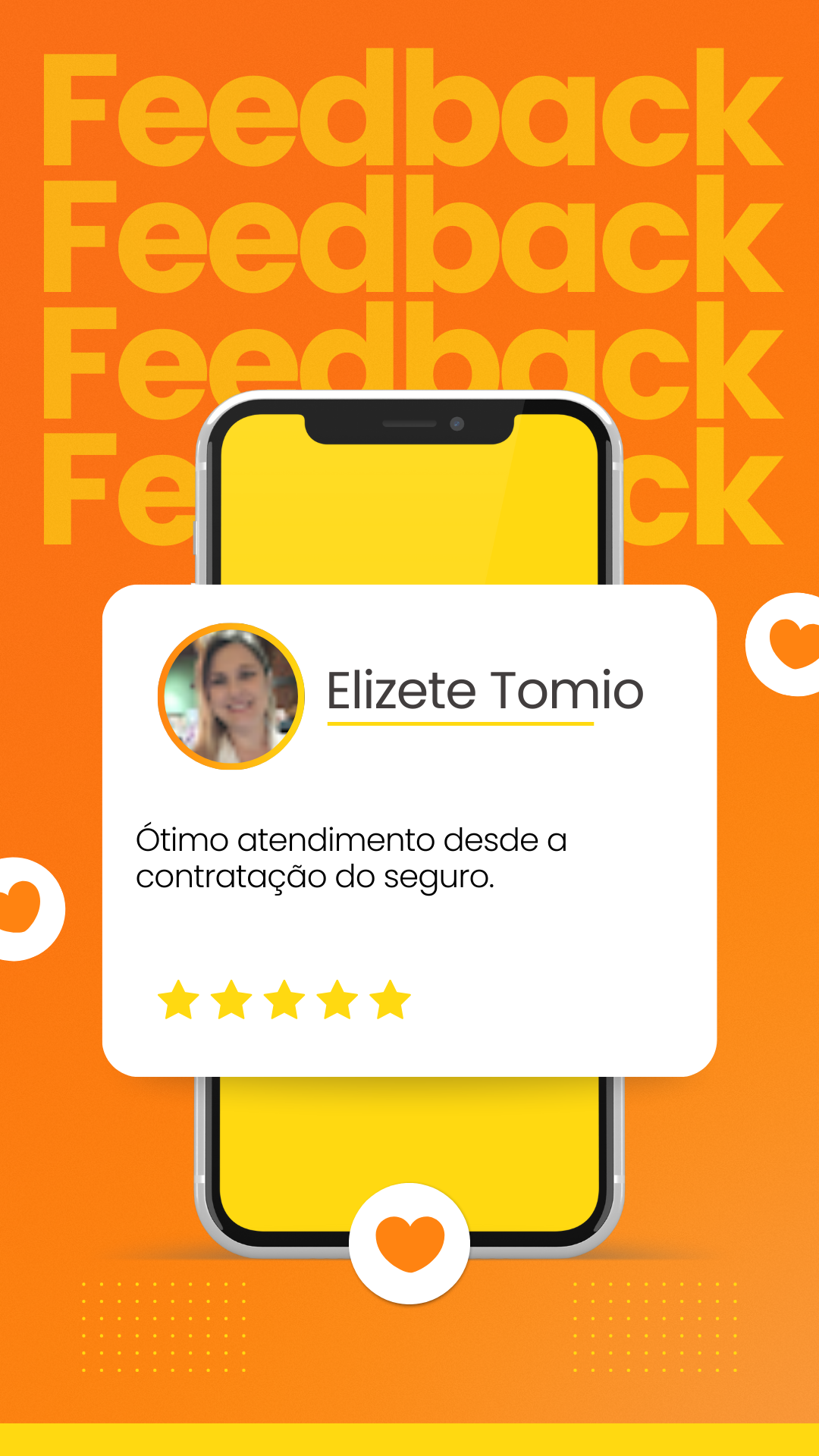 Instagram Story Feedback Moderno Laranja e Branco(3)