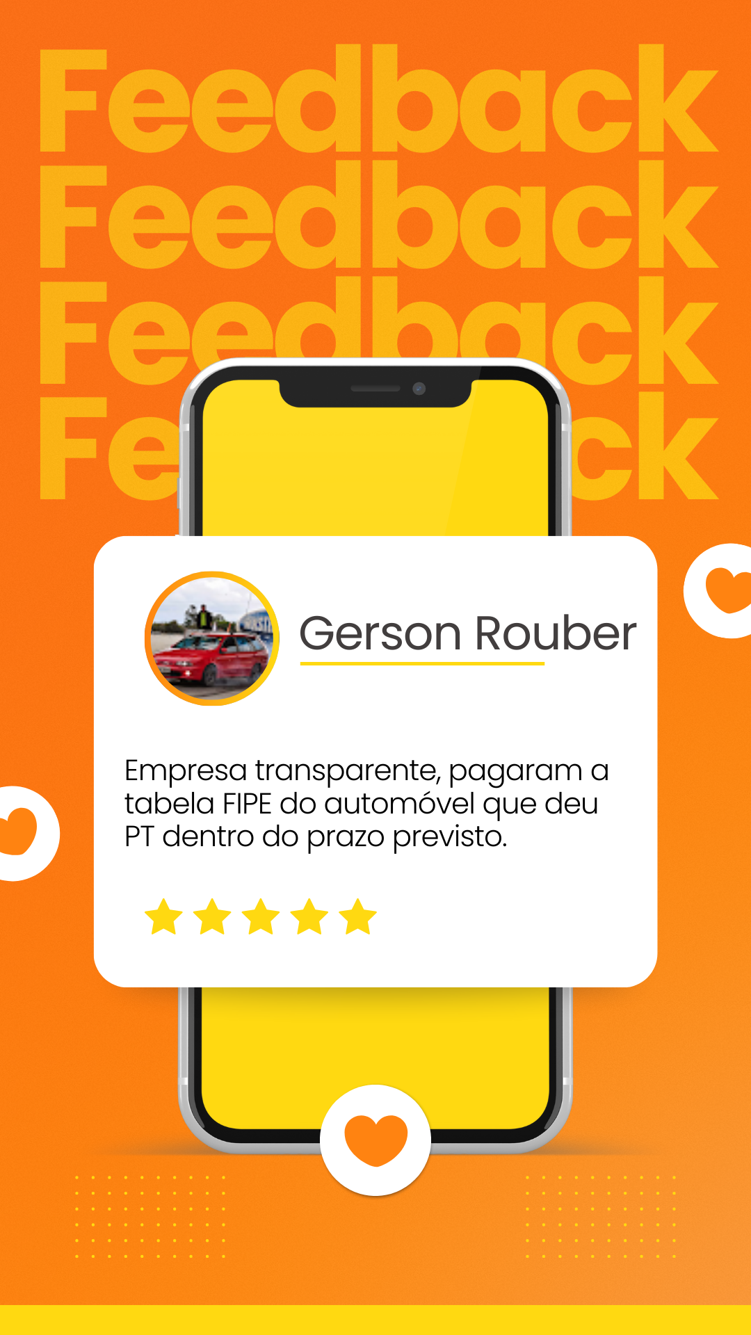 Instagram Story Feedback Moderno Laranja e Branco(4)